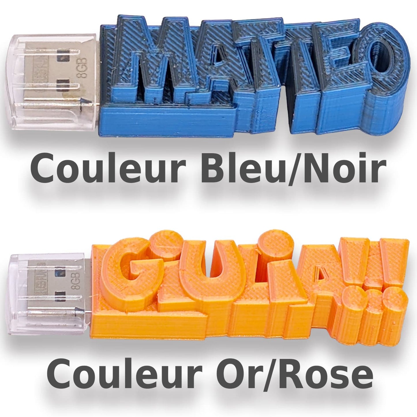 Clé USB Multi Couleurs 3D Personnalisée
