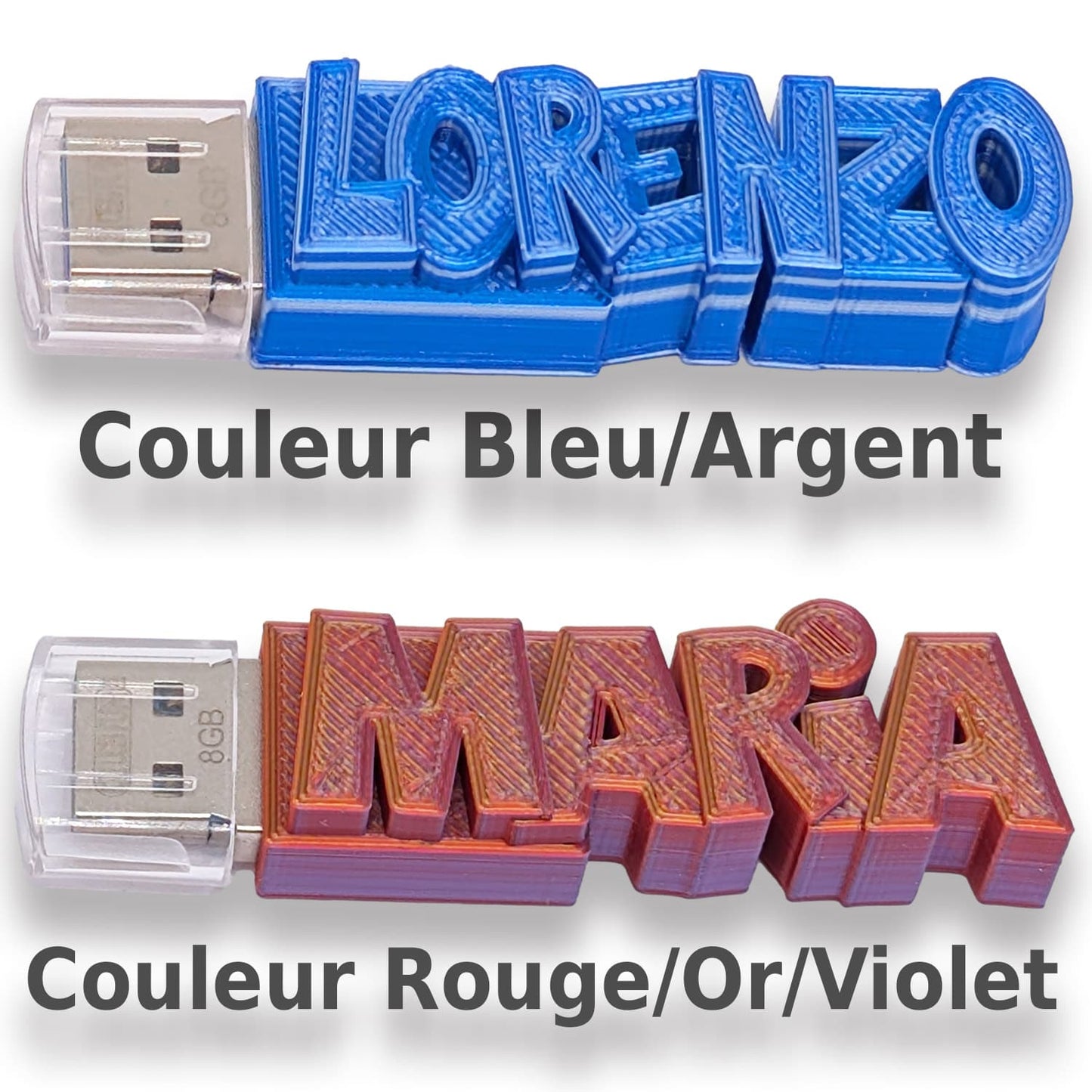 Clé USB Multi Couleurs 3D Personnalisée
