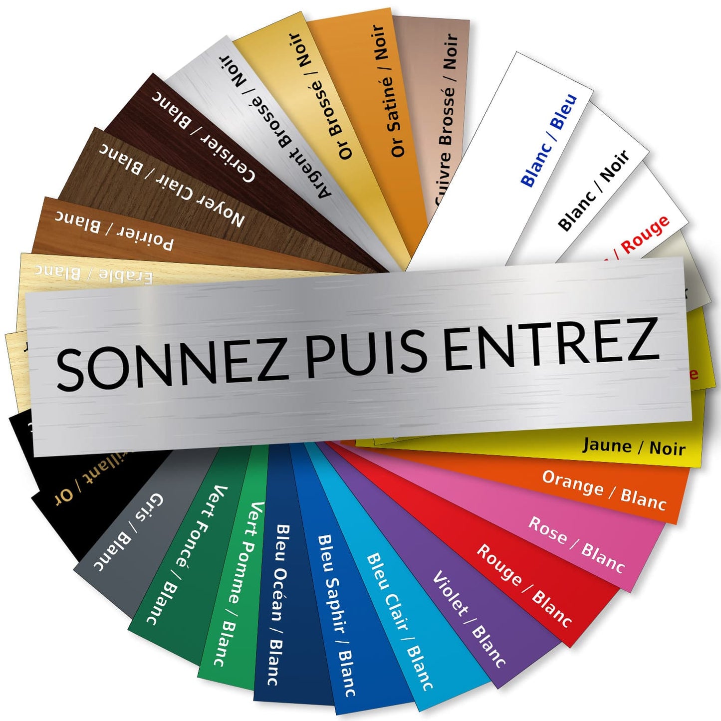 Plaque pour sonnette ou interphone personnalisée