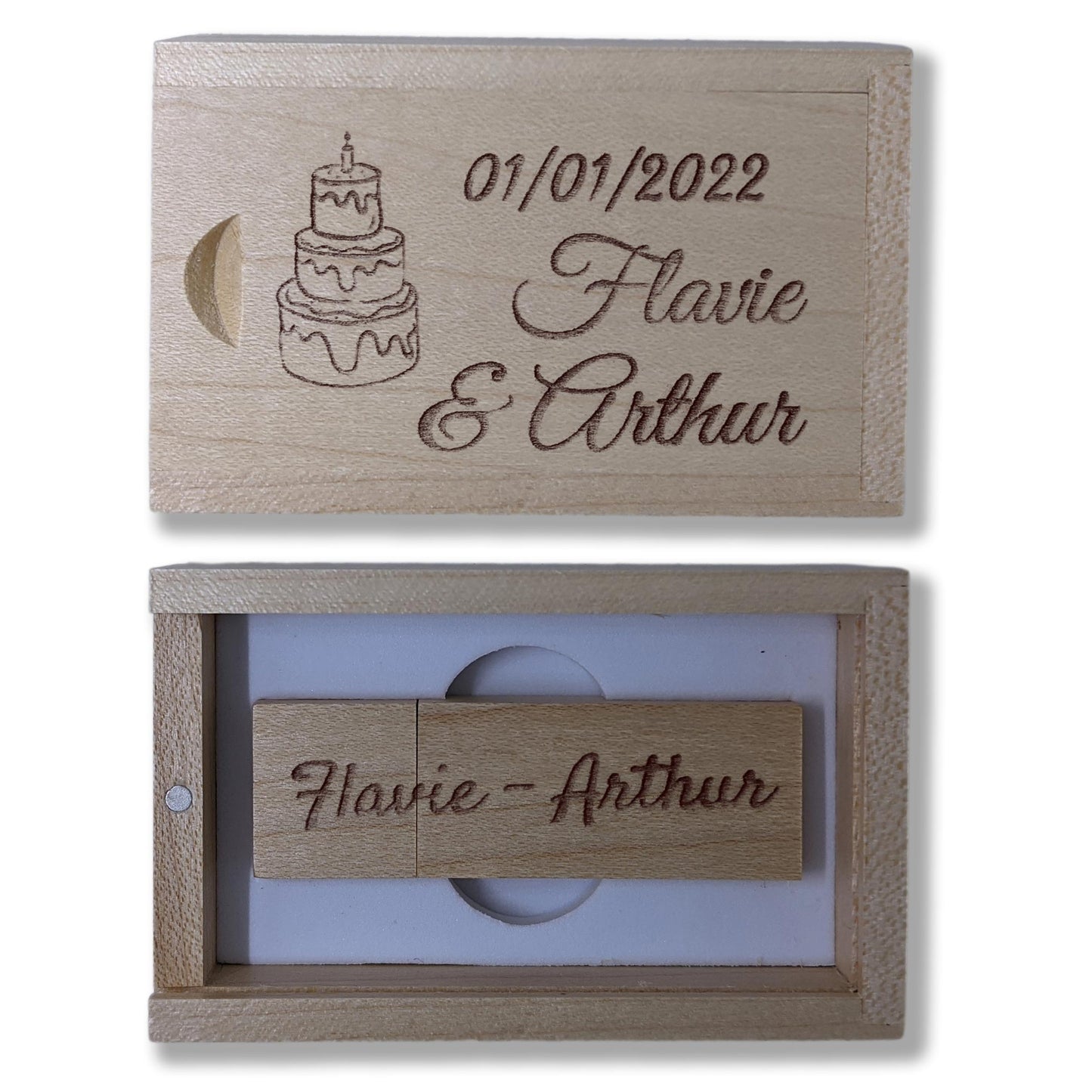 Clé USB de 32 Go en bois personnalisée