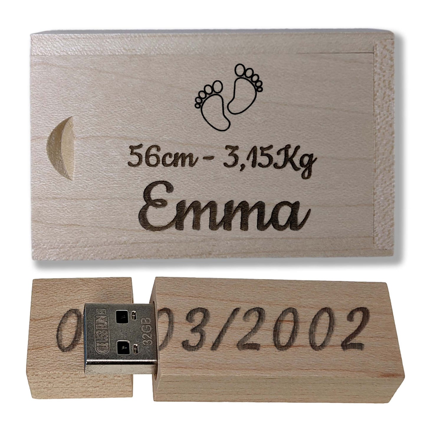 Clé USB de 32 Go en bois personnalisée