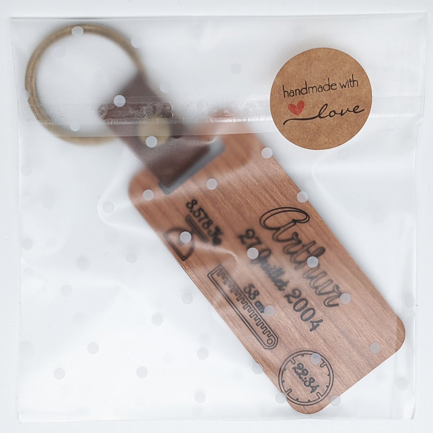 Porte clés naissance bébé personnalisé