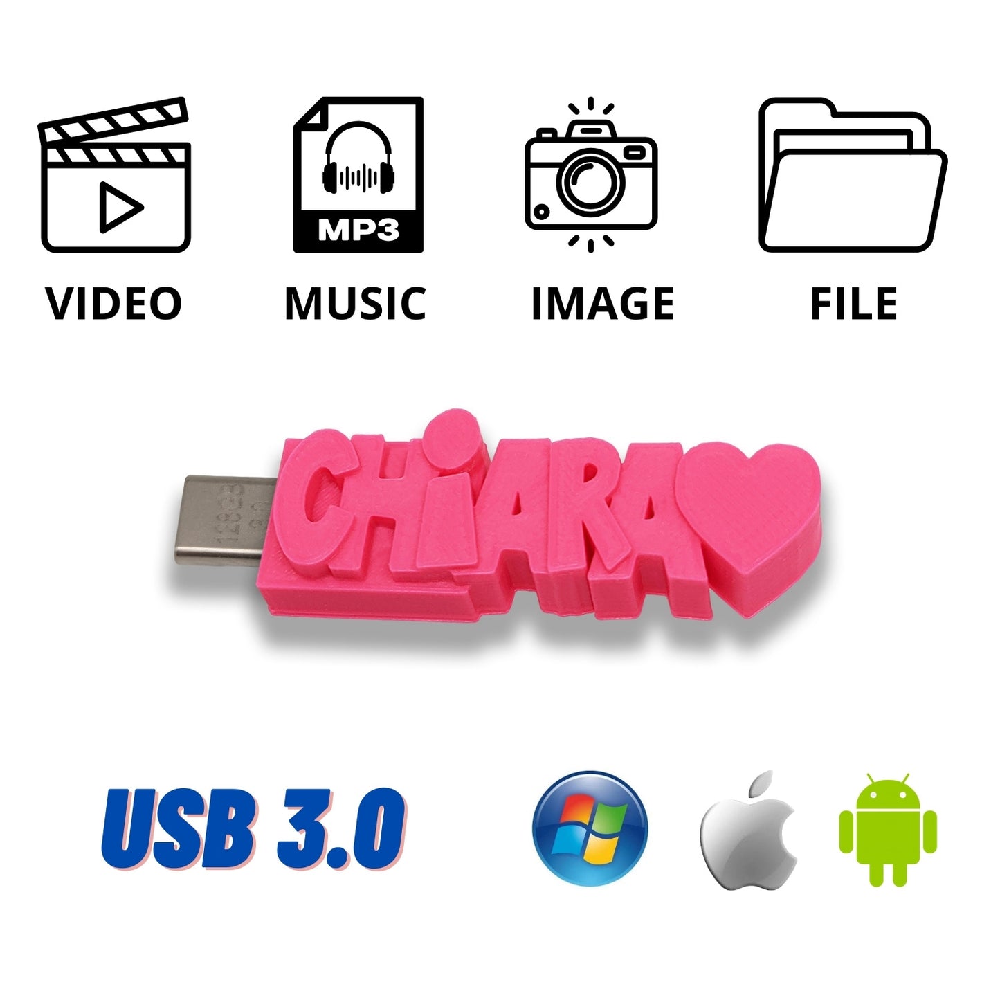 Clé USB de Type-C Personnalisée