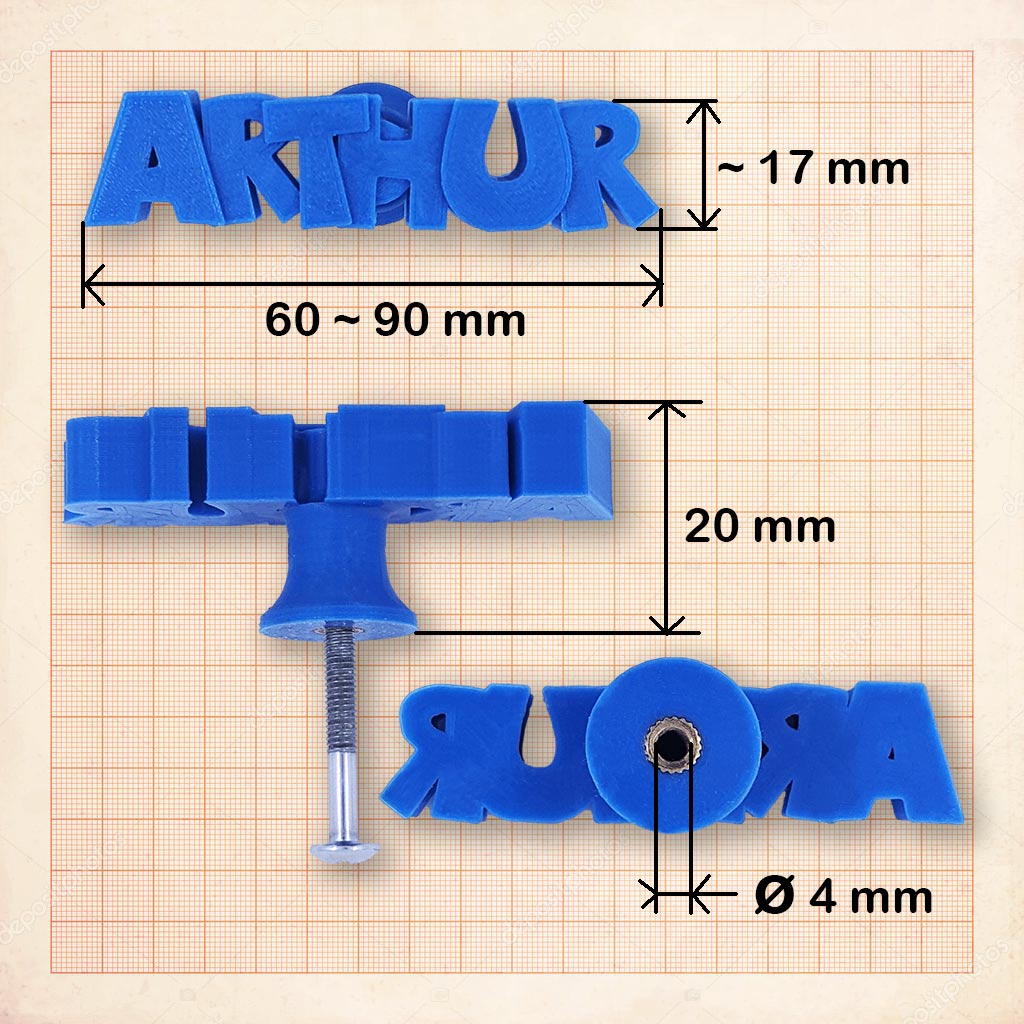 Poignée de porte personnalisée