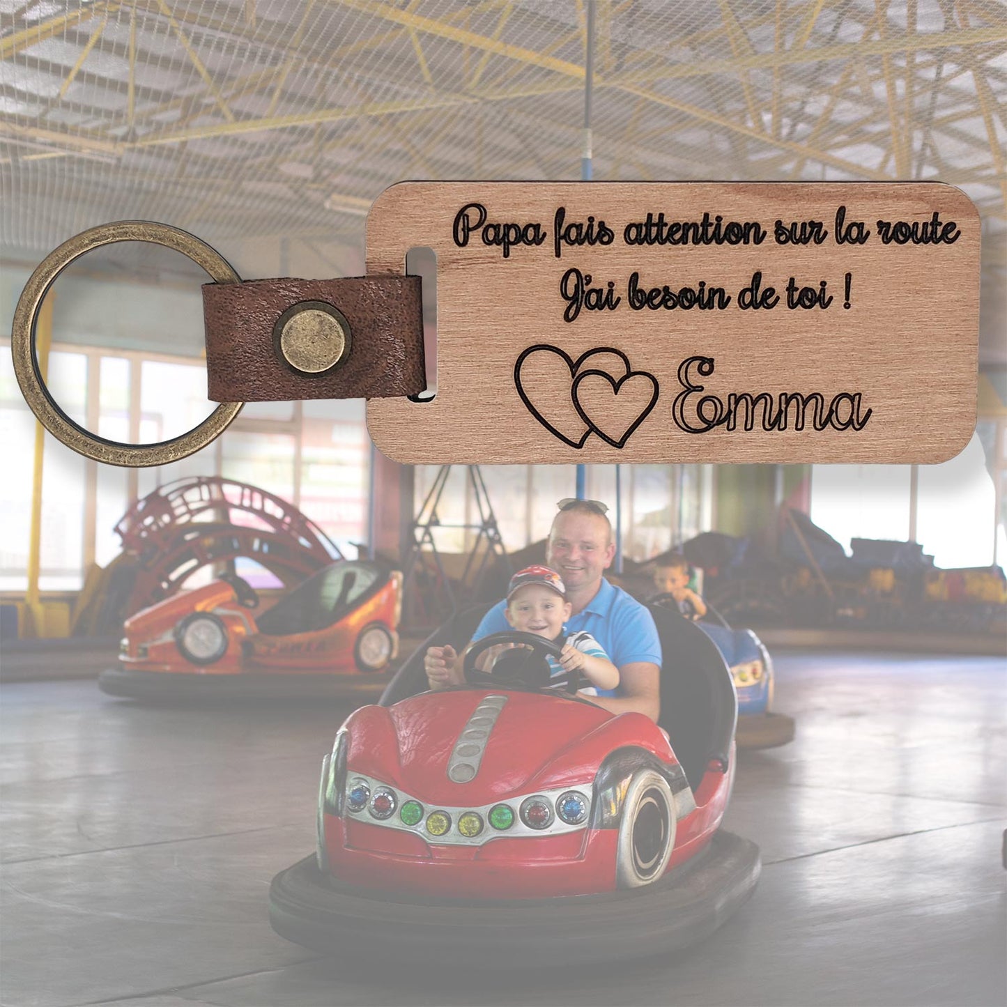 Porte Clés en bois personnalisé