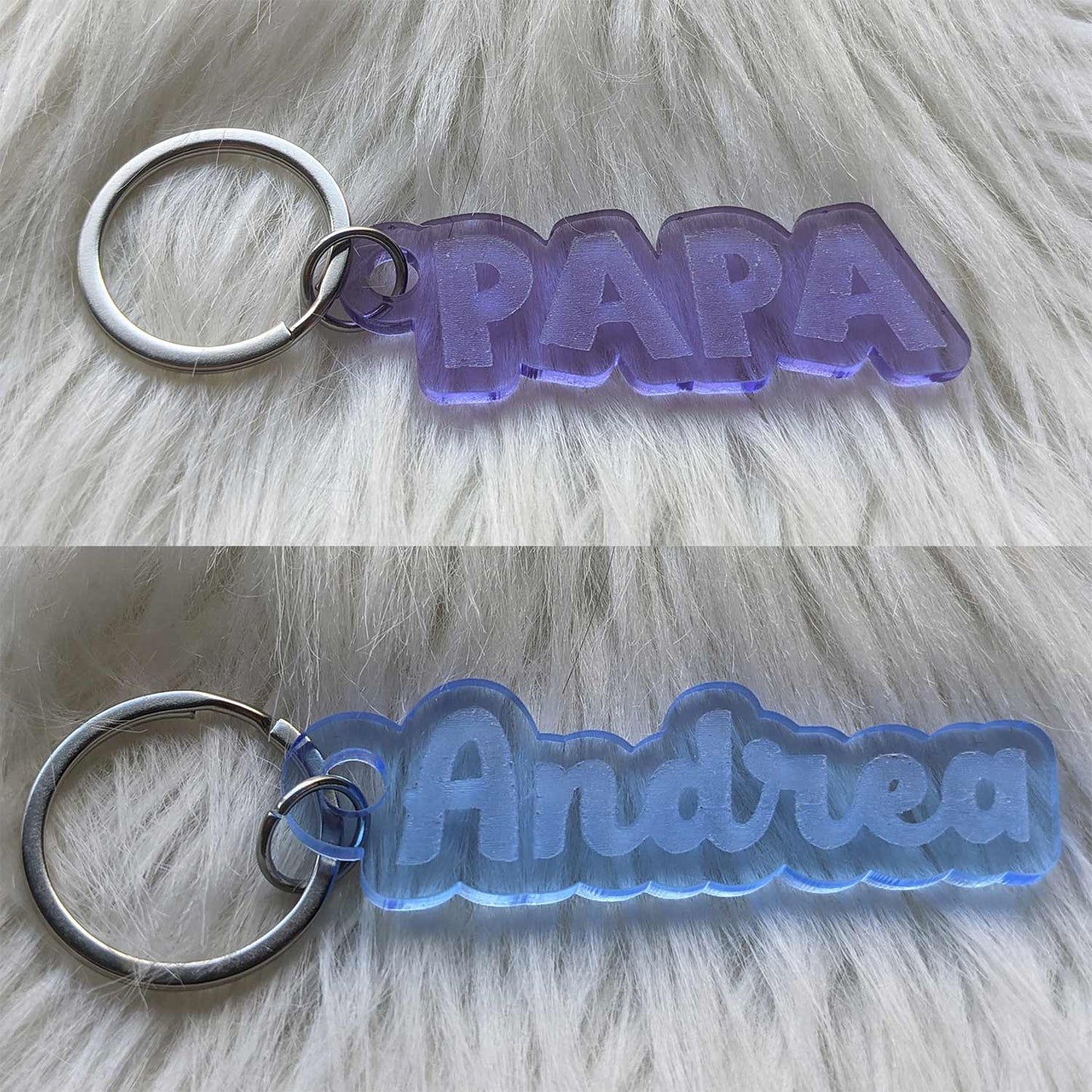 Porte clés en acrylique personnalisé