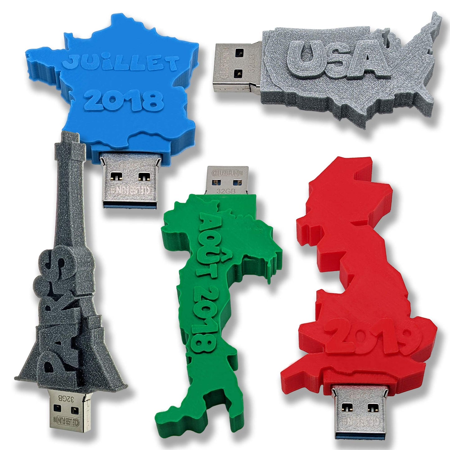 Clé USB Pays / Monument personnalisée