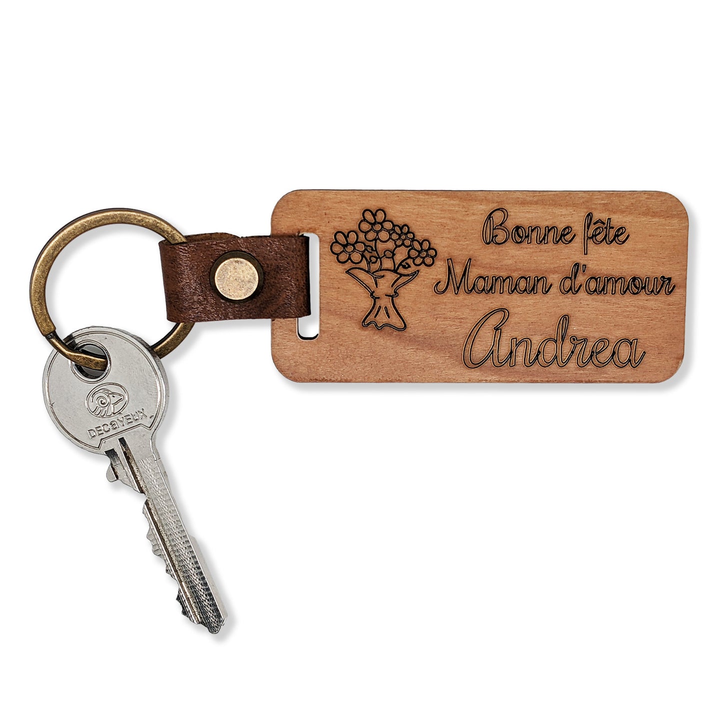 Porte Clés en bois personnalisé