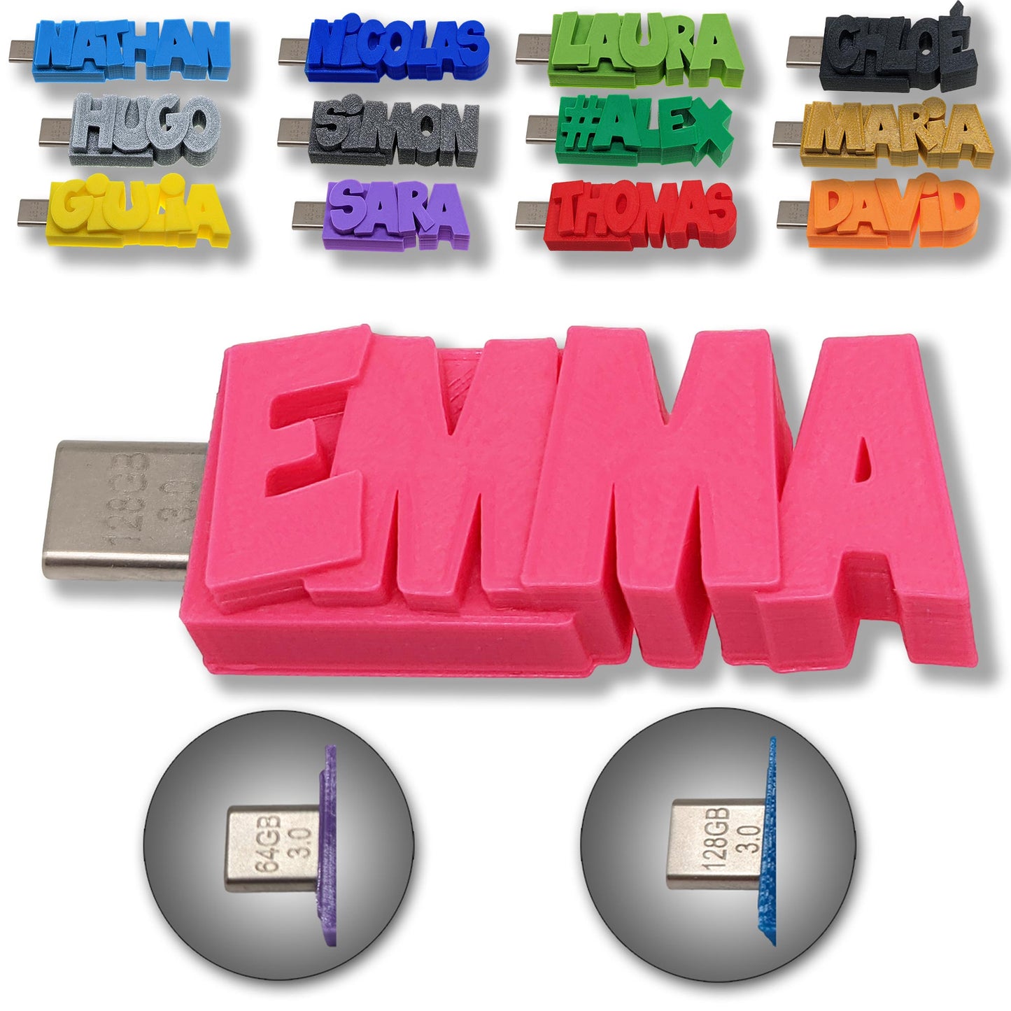 Clé USB de Type-C Personnalisée