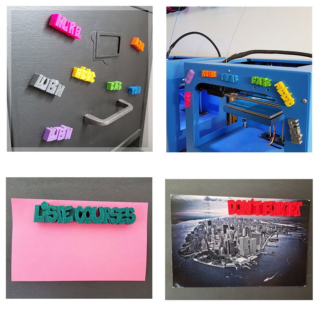 Magnet 3D personnalisé avec votre texte