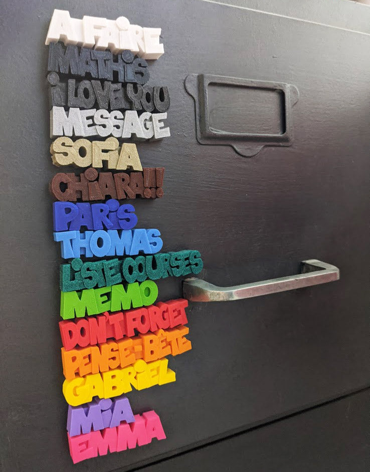Magnet 3D personnalisé avec votre texte