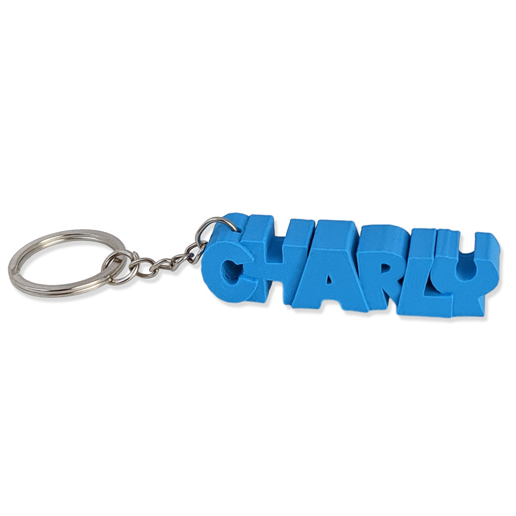 Porte clés personnalisé en 3D avec votre texte