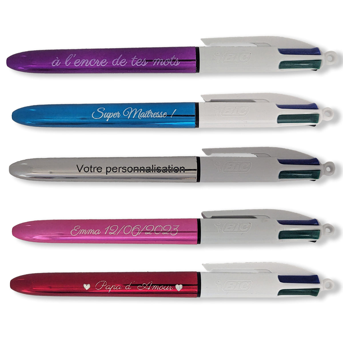 Stylo 4 couleurs personnalisé