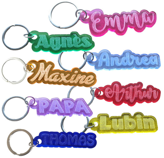 Porte clés en acrylique personnalisé